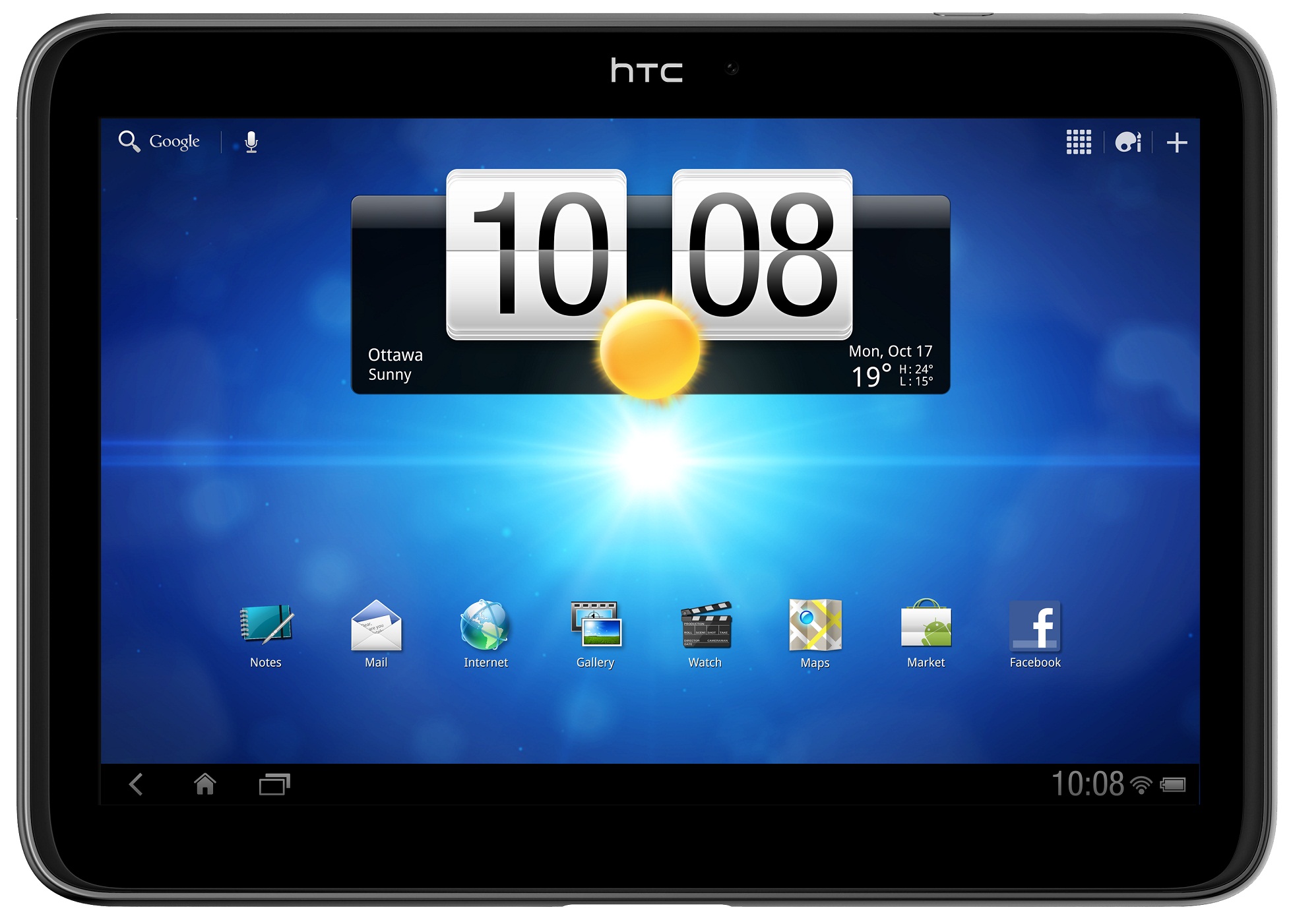 HTC Jetstream, con Android y pantalla de 10.1
